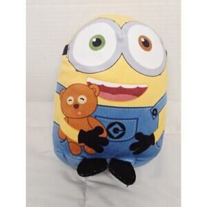 Illuminations Minions Podpals BOB 7" W Teddy Bear Sitting Plush Gru Collectible